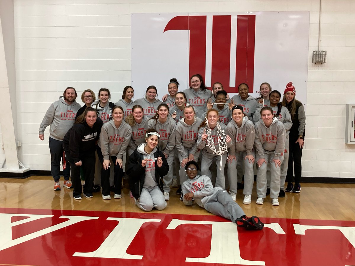 In back-to-back seasons, @wittwbb has been named regular season NCAC Champions after defeating Ohio Wesleyan 76-73. Read more at wittenbergtigers.com. #TigerUp®