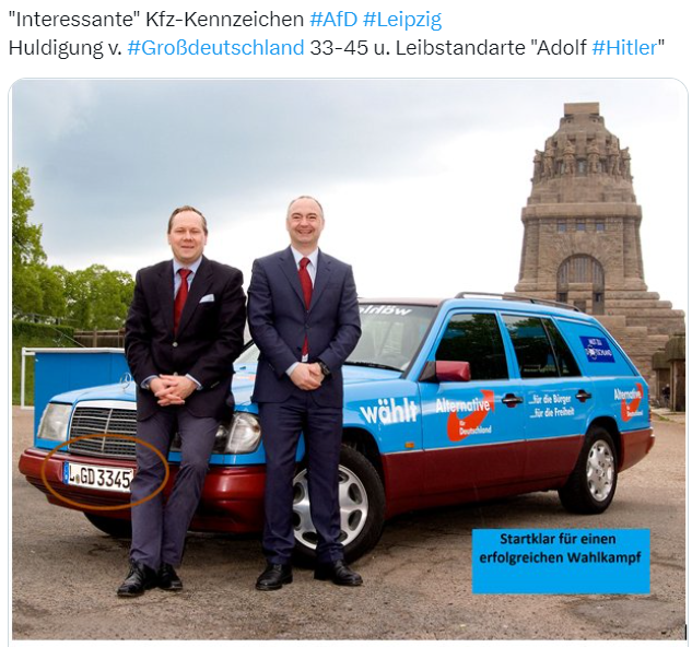 Stefan_K__'s tweet image. Größter Pechsvogel der #AfD! SIEGbert Dröse, EU-Kandidat Platz 11, erwischt gleich 2 mal versehentlich ein Autokennzeichen mit NS-Symbolik. Dann verläuft er sich im Wald und wird dummerweise genau an der #Wolfsschanze mit der Hand auf der Brust fotografiert. 🐈‍⬛
