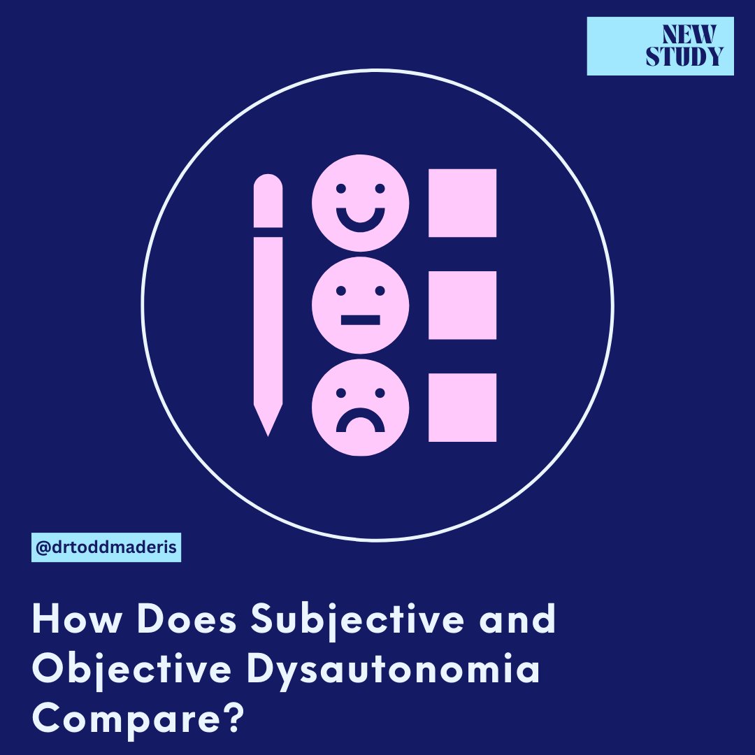 [NEW STUDY] How Does Subjective and Objective Dysautonomia Compare? Questionnaires are frequently used to screen patients for various conditions, which clue the physician to consider further testing to make a diagnosis. #Dysautonomia contributes to symptoms that people…