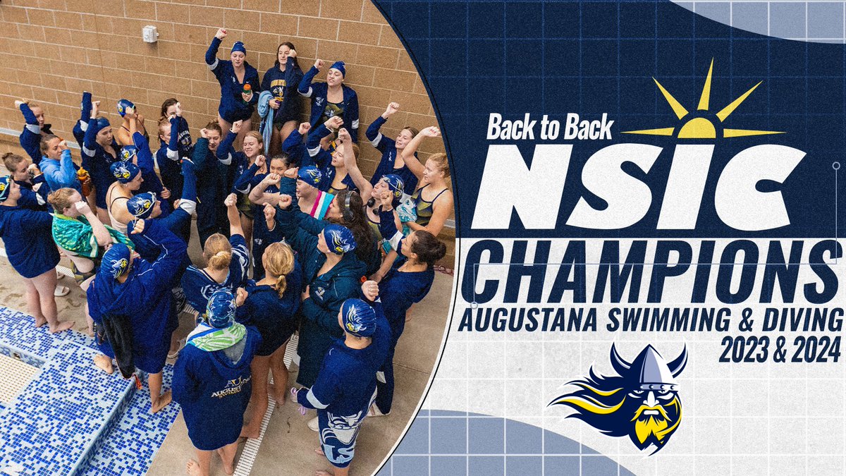 Augustana Vikings (@goaugie) on Twitter photo ๐๐ฎ๐ฐ๐ธ-๐๐ผ-๐๐ฎ๐ฐ๐ธ ๐๐
<a href="/AugieSwim/">Augustana Swimming & Diving</a> is the 2024 NSIC Champions โ๏ธ
#BuildingChampions ๐๐ฎ๐ฐ๐ธ-๐๐ผ-๐๐ฎ๐ฐ๐ธ ๐๐
<a href="/AugieSwim/">Augustana Swimming & Diving</a> is the 2024 NSIC Champions โ๏ธ
#BuildingChampions