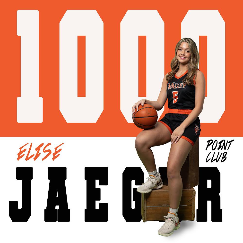 Congratulations to Elise Jaeger on 1000 points!!  #rolltigs