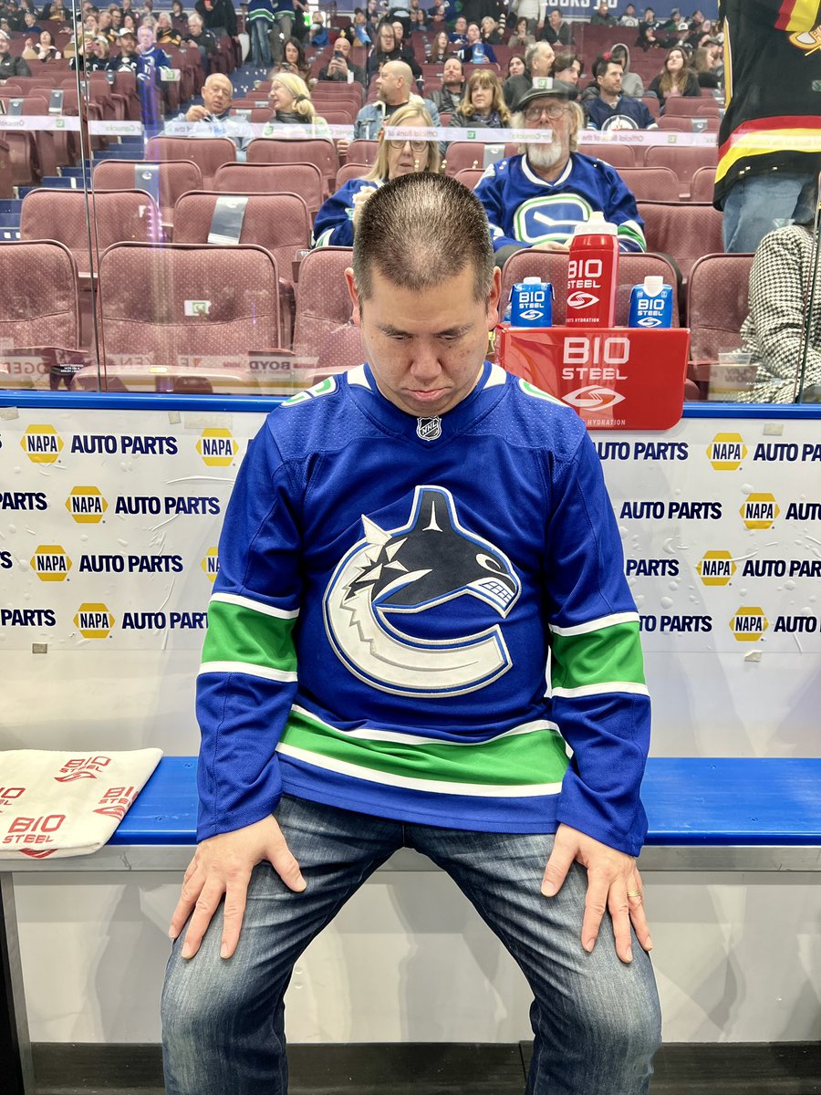 CanuckClay's tweet photo. Serving minor penalties for being too good-looking. #Canucks #GLCPC https://t.co/7VyMMOkYVm