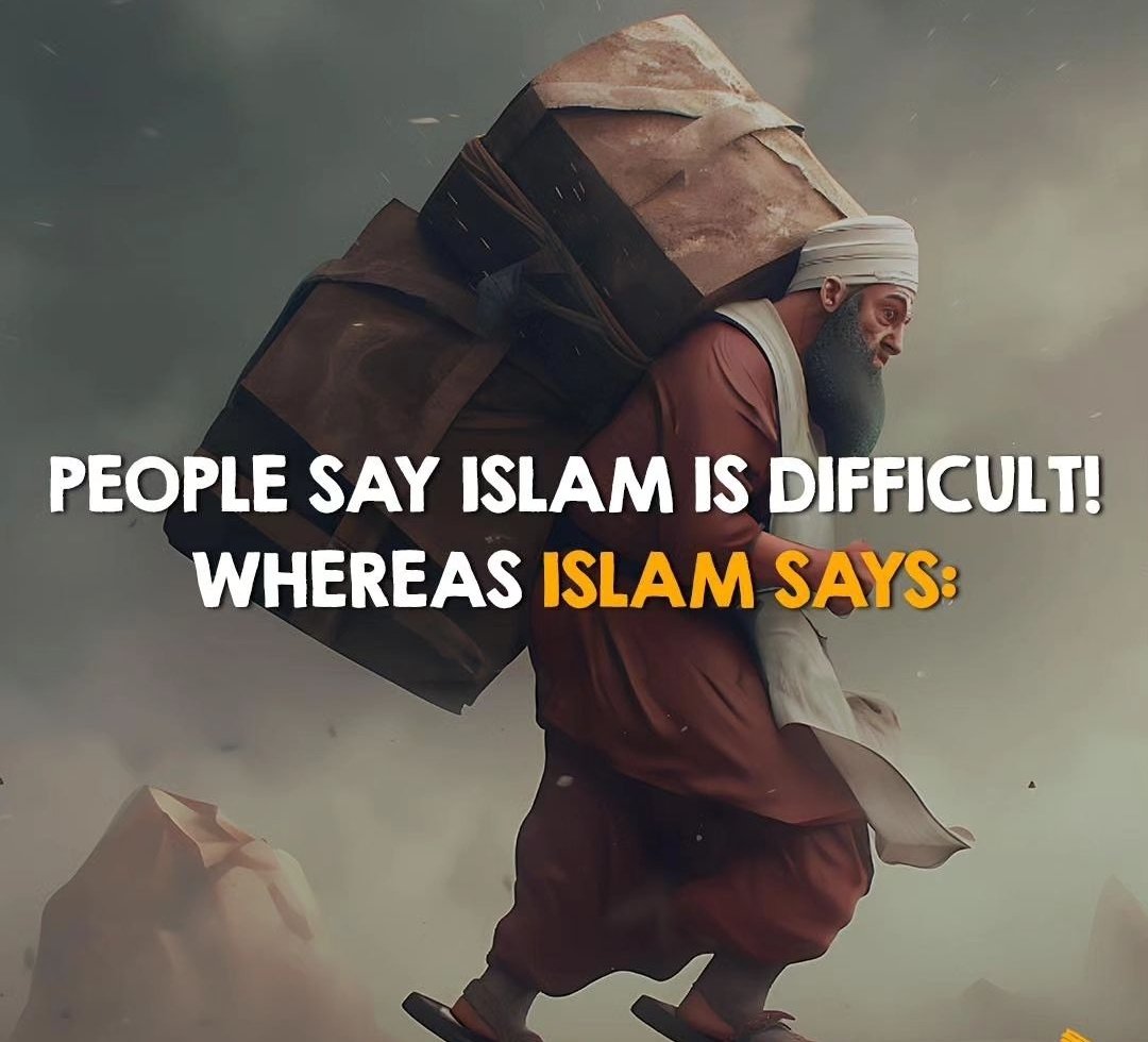 Mahdii365_'s tweet photo. PEOPLE SAY "ISLAM IS 𝗗𝗜𝗙𝗙𝗜𝗖𝗨𝗟𝗧"❗
WHEREAS ISLAM SAYS:-

- THREAD - https://t.co/ROHU2Ts6ek