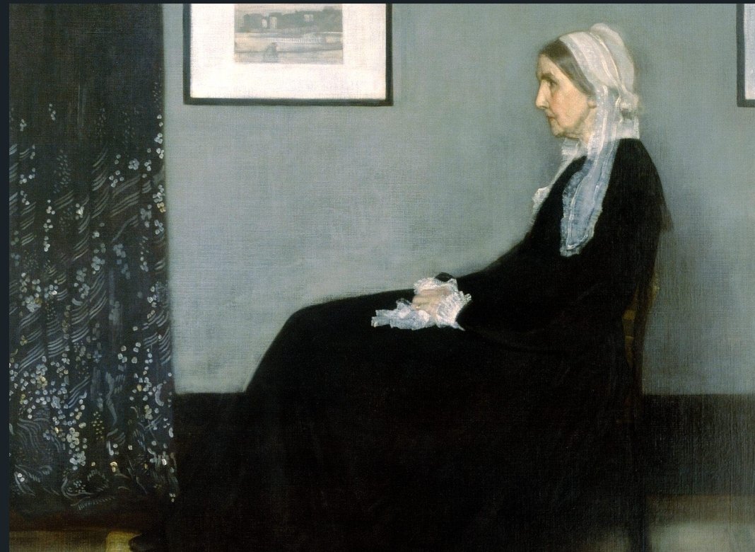 #TwitterCultural #PerlitasDeArte

'HISTORIA DE CADA PINTURA'

🖼 La madre de Whistler
-Oleo s/lienzo- ( 1871) -  144 × 162 cm-
👨‍🎨 James McNEILL WHISTLER
🏛 De Orsay -PARIS

Originalmente llamada 'Arreglo en gris y negro nro 1- Retrato de la madre del artista'.  ..

... sigue 👇