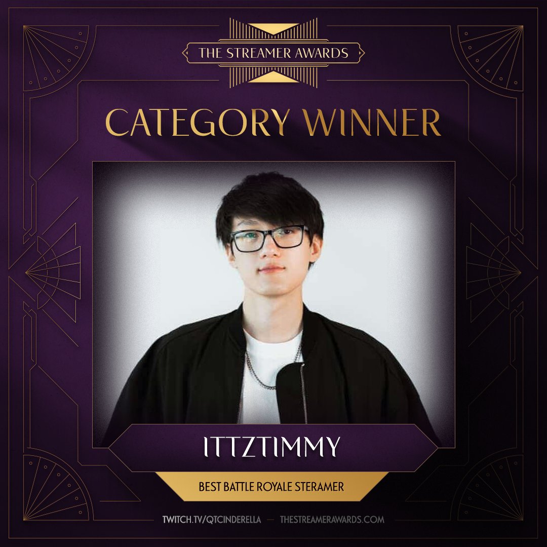 StreamerAwards's tweet photo. CONGRATULATIONS TO THE BEST BATTLE ROYALE STREAMER! @iiTzTimmy  

TO SEE MORE WINNERS DROP IN https://t.co/pIfvpBqPlE https://t.co/Ed6KpmQkqJ