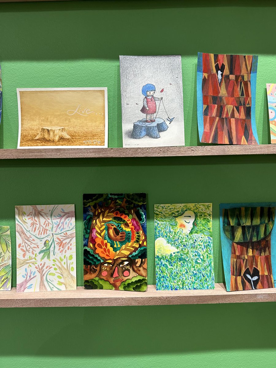 Hello_AngINK's tweet image. Can you spot the postcards by Inkies?  
The "If Trees Could Talk" International Art Biennale opens at 9:30AM on Saturday February 24, 2024, and runs until June 24, 2024.  Check out iftreescouldtalk.art for more info!
📷Arli Pagadauan #artfair2024 #iftreescouldtalk