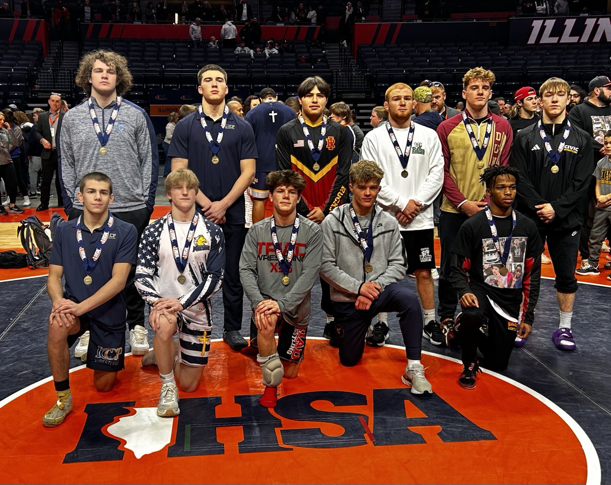 🤼‍♂️2⃣0⃣2⃣4⃣ #IHSA INDIVIDUAL WRESTLING STATE FINALS 🏅 🥇Congratulations to the 1⃣4⃣ individuals who won IHSA Class 2⃣A Individual Wrestling State Championships! 🔗FULL RESULTS▶️trackwrestling.com/tw/Login.jsp?t…