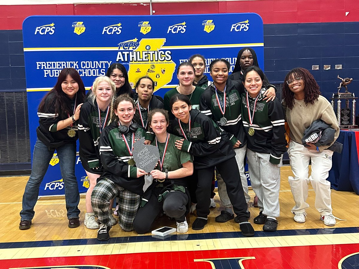 Congratulations to your inaugural @FCPSMaryland Girls Wrestling Team Champions . . . 🏆 @_THS_Wrestling! @THSTitans @FrederickSports