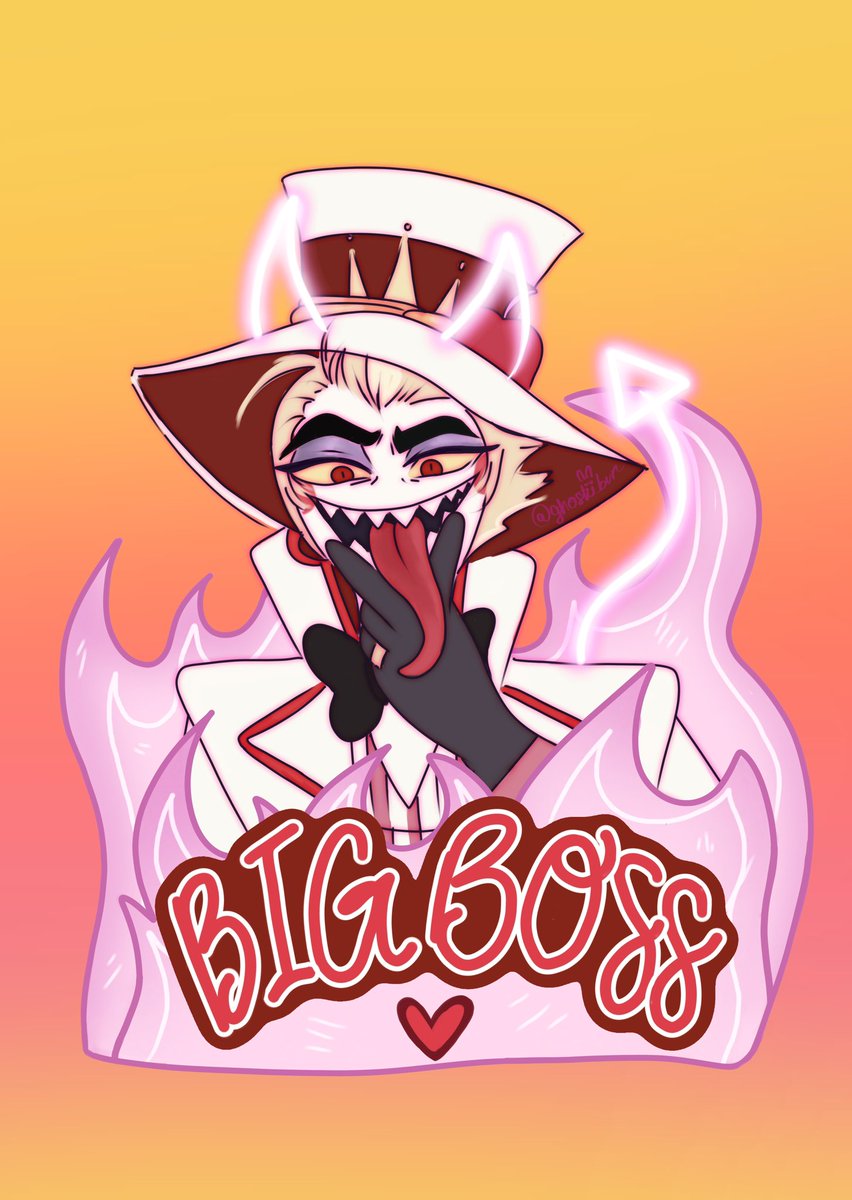 ghostiibun's tweet photo. Mr. Big Boss 
#HazbinHotelLucifer #hazbinhotel #HazbinHotelFanart https://t.co/Lr97MzYPWP