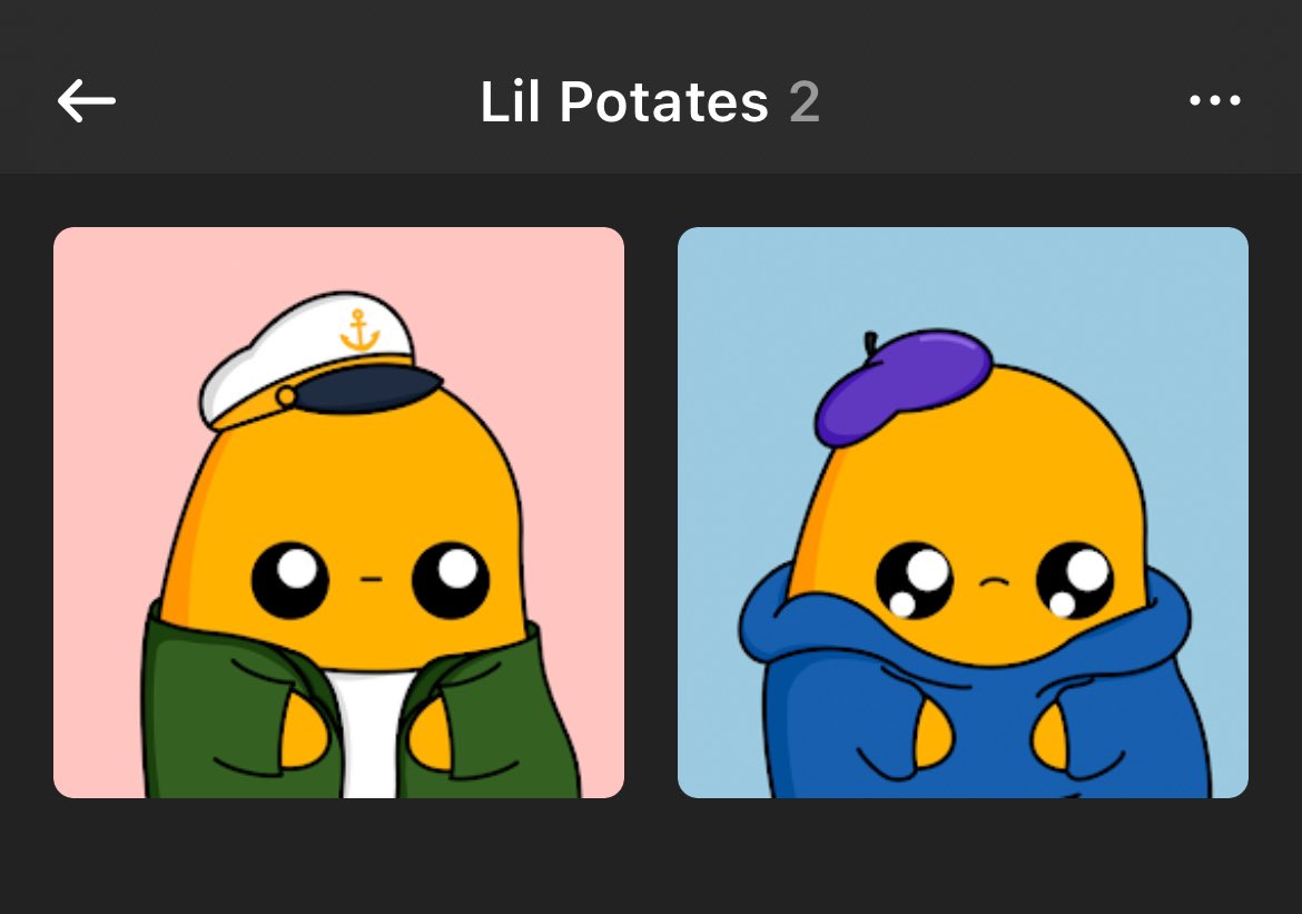 Minted these cuties <a href="/lilpotates/">potates</a> 
Thanks <a href="/sensediscord/">Sense</a>  for the wl.
Been so long I minted an NFT. Time to change the pfp