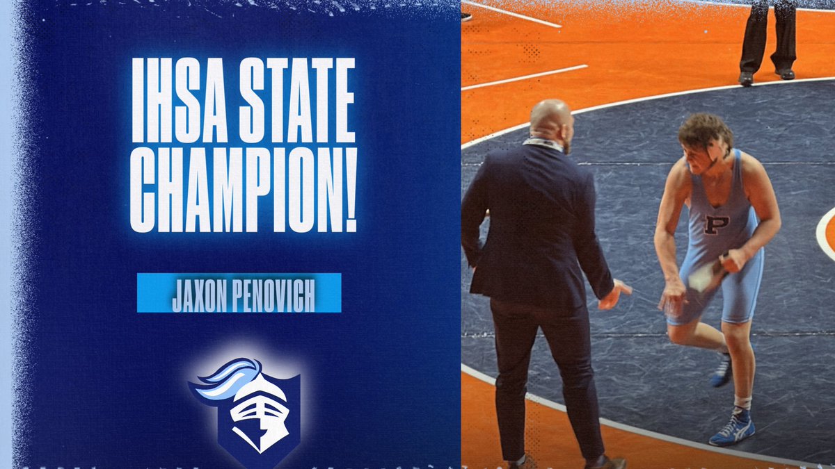 Congratulations to STATE CHAMPION Jaxon Penovich! Let’s Go Knights!