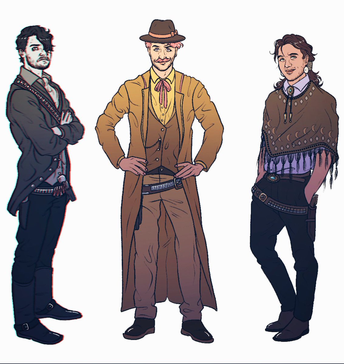 iiipeash's tweet photo. “If we have to fight, we fight. If we have to run, we’ll run. If we must die, we’ll die. But … we’ll stay free.”
Cowboys, amirite?
#darkiplier #wilfordwarfstache #theDA #wkmda #rdr2 https://t.co/cHCuFE4ZY4