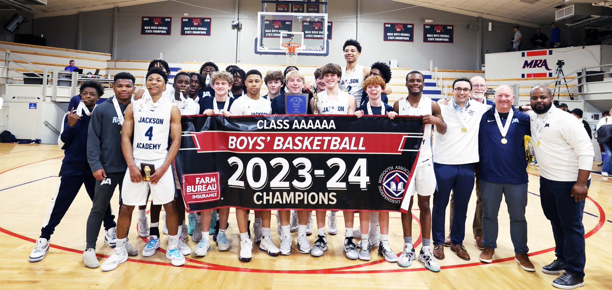 Congratulations to the @farmbureaums /MAIS Class 6A Boys Champions, the @JARaiderSports Raiders!