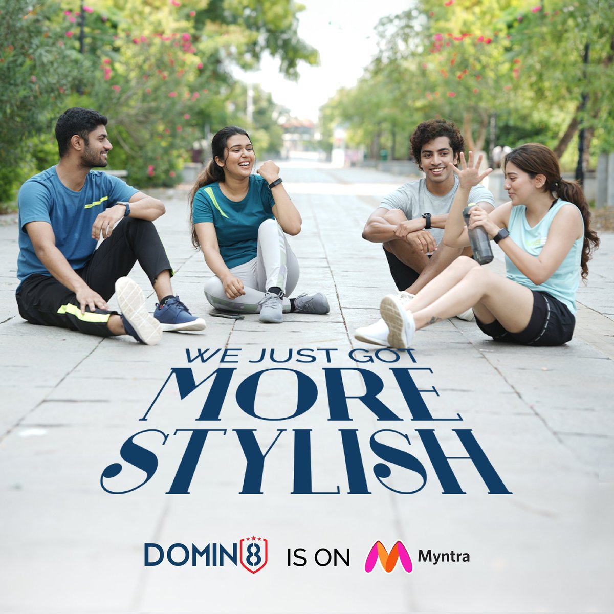 domin8active's tweet photo. We're thrilled to announce that our trendsetting athleisure is now available on Myntra. Get your hands on Domin8 and be in vogue. Shop now from Myntra!
.
.
#wearableathleisure #AlwaysGame
#Domin8 #Domin8Everyday #Domin8Active 
#activewear #athleisure #comfortwear #athleisurewear https://t.co/RV6sCM4RjS