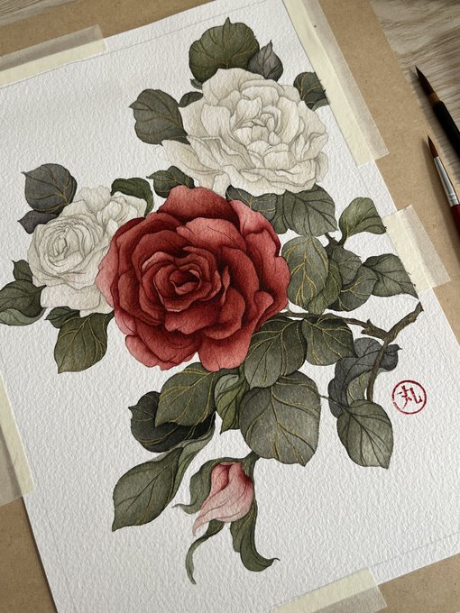 「红玫瑰 シンプルな背景」のTwitter画像/イラスト(新着)｜4ページ目