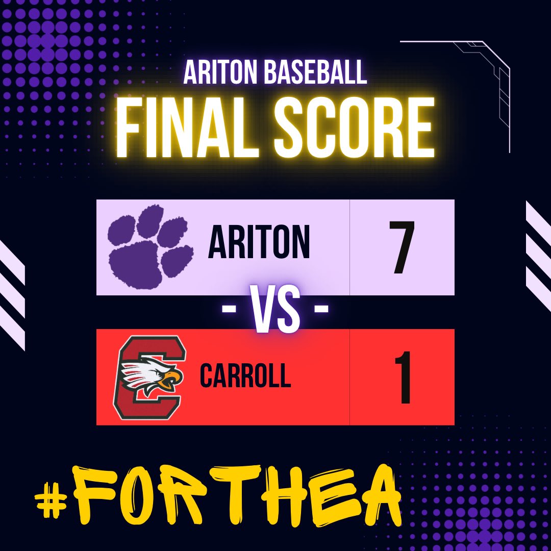 CATS WIN!!! The Cats break out the Powder Purple in style today as we get the Win on opening day!! Glad we could be apart of <a href="/AlaBCAUpdates/">AlaBCA</a> Game Of The Week!! We will be back at The Thad Thursday to take on Headland!! #ForTheA #hardworkpaysoff