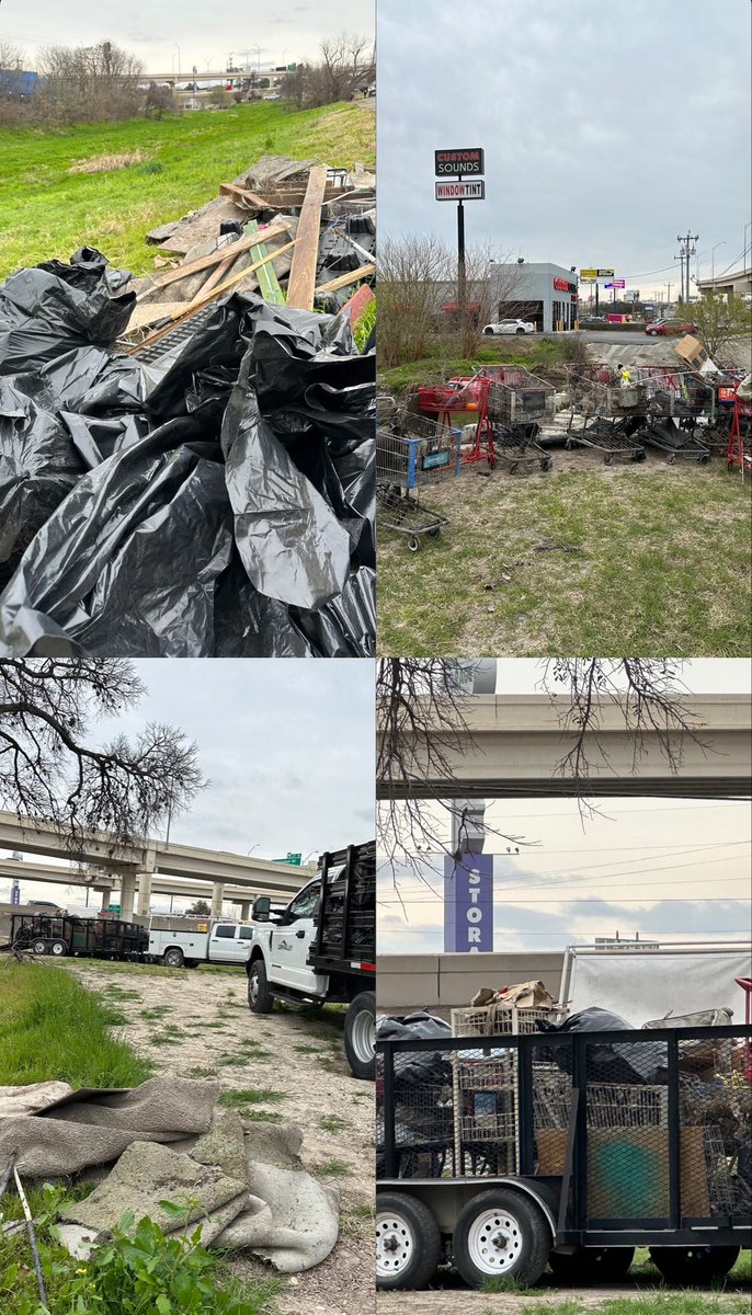 KSABeautiful's tweet photo. A chilly morning didn’t stop this crew! Basura Bash volunteers showed up to clean the Zarzamora Creek @cityleonvalley 💪🏼 A special thanks to River Aid San Antonio @BasuraBash for organizing this city-wide waterways cleanup @COSAGOV #BasuraBash #volunteer #keepSAbeautiful https://t.co/wRNfSUCvrS