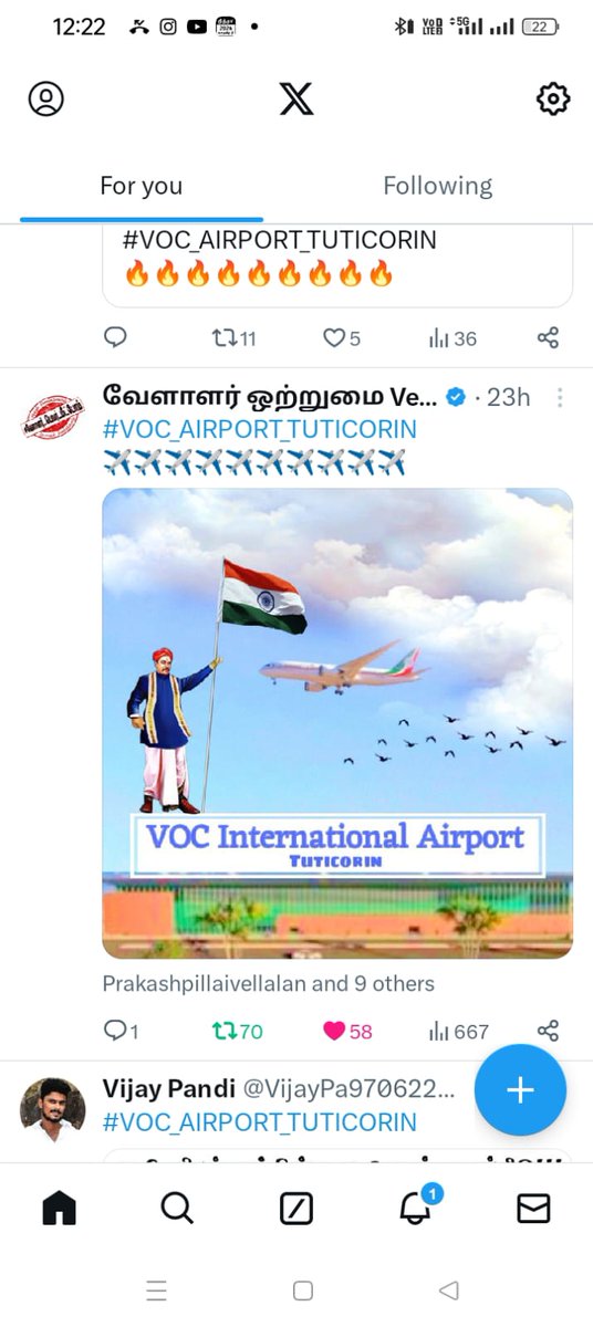 Sanjeev9121793's tweet photo. #VOC_AIRPORT_TUTICORIN https://t.co/FFEBffDspH