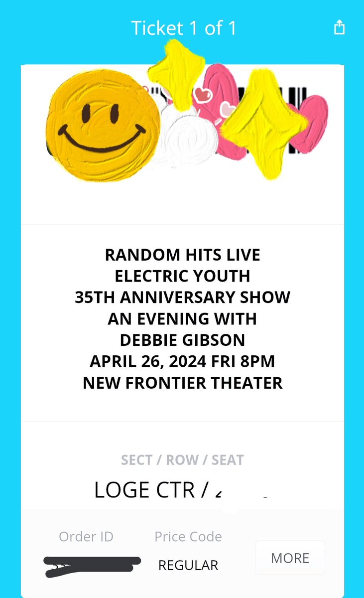 Yey!! Ticket secured for @DebbieGibson Electric Youth 35th Anniversary Show on April 26, here in Manila !!! Can't wait....
#DebbieGibsonMNL
#EY35
