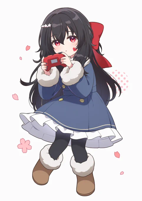 お友達のあめよこ()さまのオリジナルキャラ・アメ横ちゃんのファンアートを描きましたでかリボンかわいい 