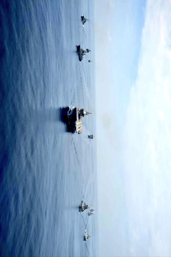 📸 Indian Navy Carrier Battle Group (CVBG) #INSVikrant #IADN