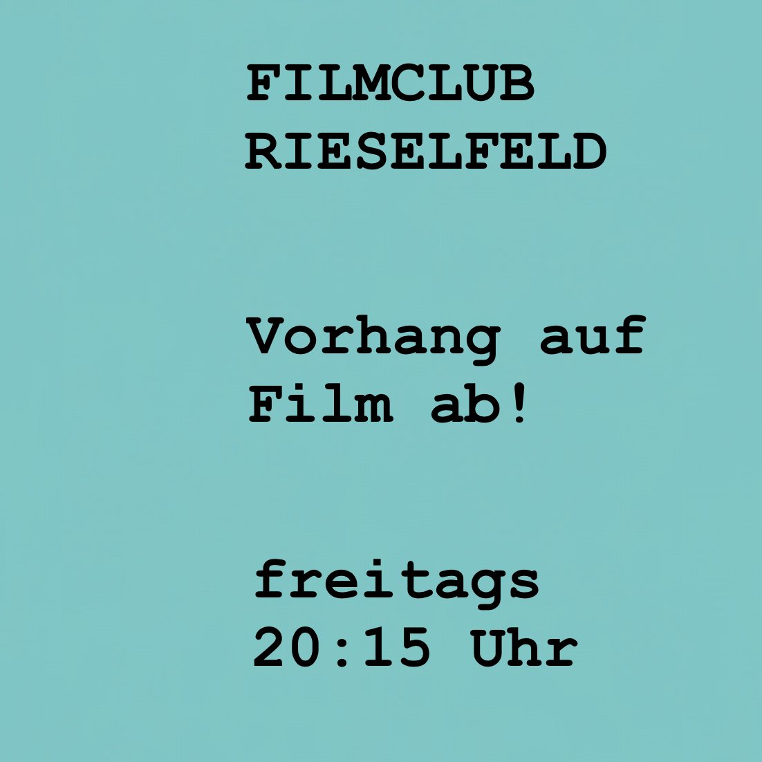 Glashaus 23.02.2024 Erbsen auf Halb 6 im Filmclub Rieselfeld ab 20h, Haltestelle Maria-von-Rudloff-Platz