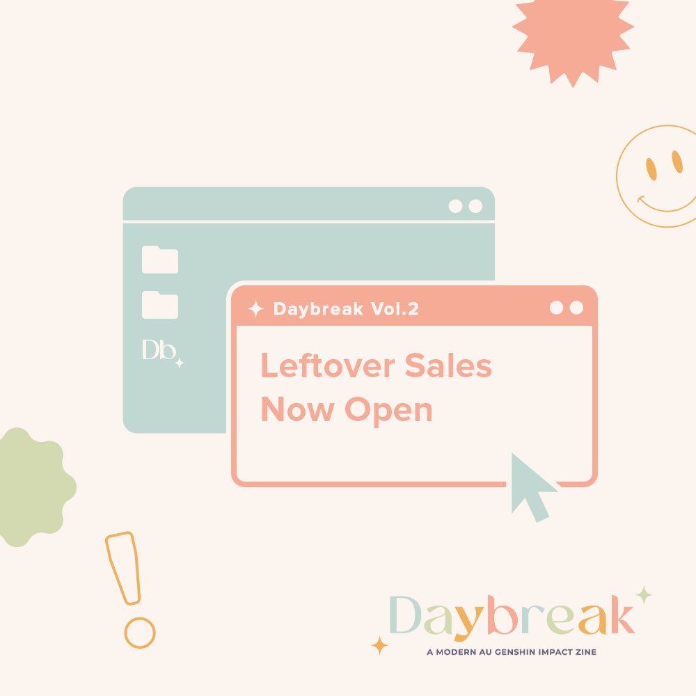 Daybreak Zine Vol 2 leftover sales are now OPEN from Feb 20th - March 20th! ✨ 🛒bit.ly/DaybreakShop