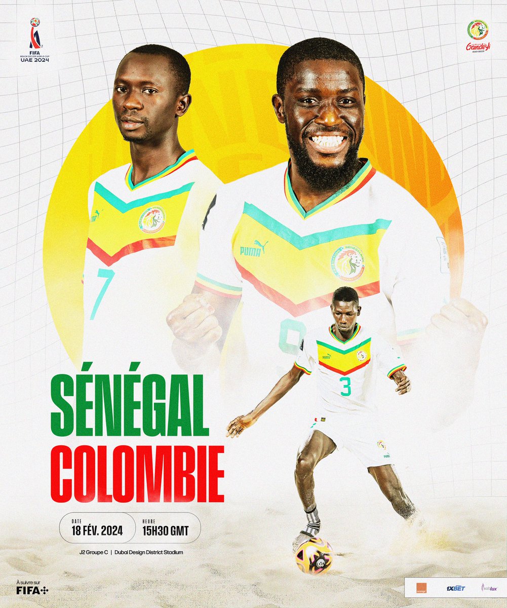 𝙅𝙊𝙐𝙍 𝘿𝙀 𝙈𝘼𝙏𝘾𝙃 | Sénégal vs Colombie ⌚️Coup d’envoi : 15h30 GMT 📺 FIFA + 👉 plus.fifa.com/content/32af8c…