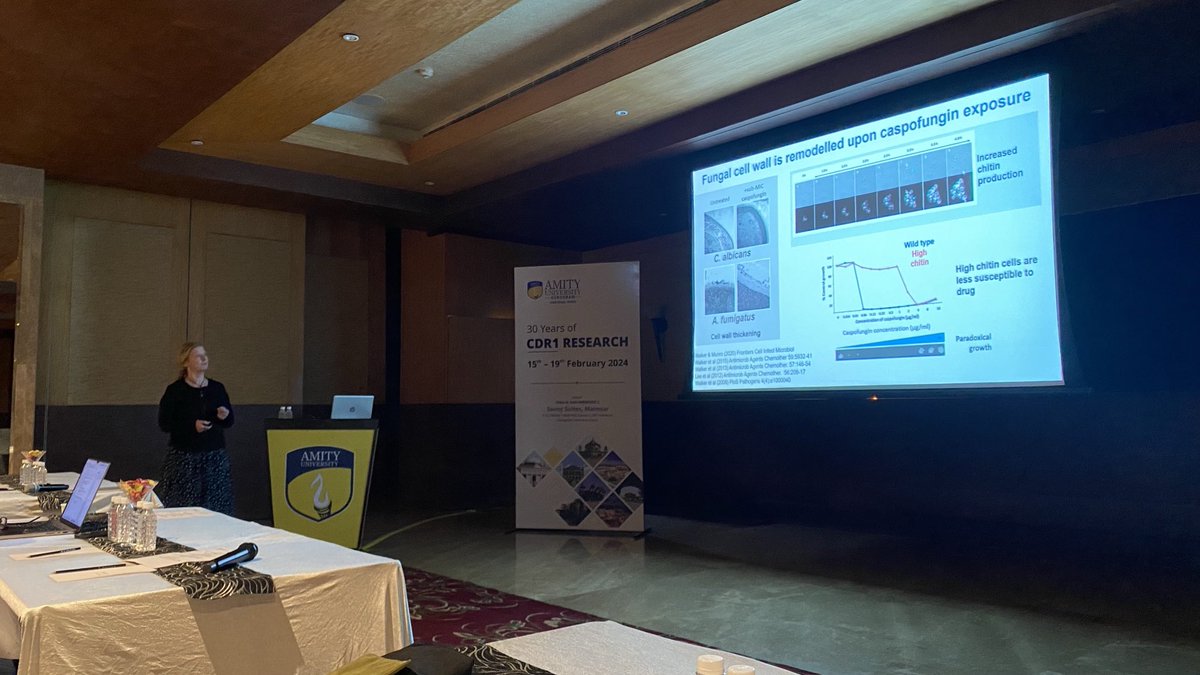 Dominique Sanglard (@sanglard1) on Twitter photo Dr. Munro <a href="/chitinette/">Carol Munro</a> on the stage for the next gen antibodies antifungal therapies!! Dr. Munro <a href="/chitinette/">Carol Munro</a> on the stage for the next gen antibodies antifungal therapies!!
