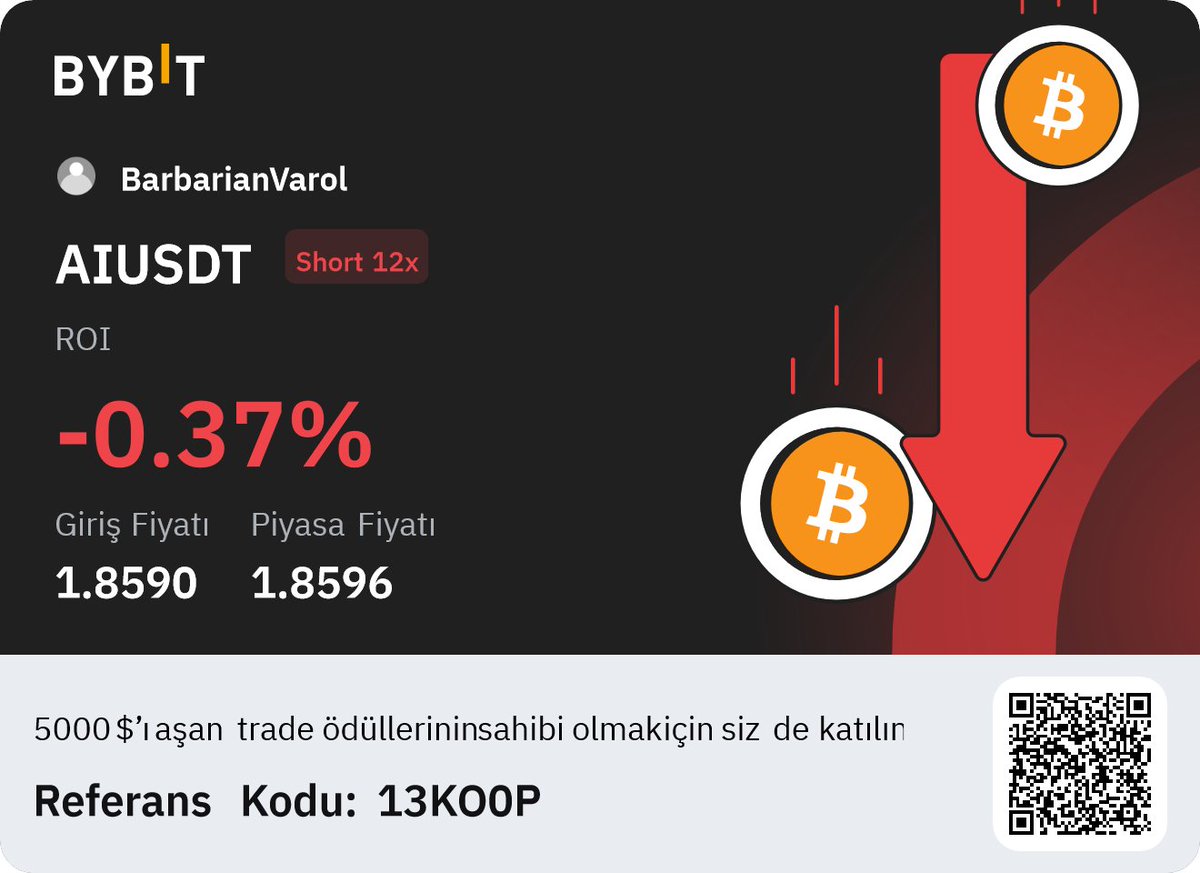 #AI $AI Short küçük miktar denedim ,