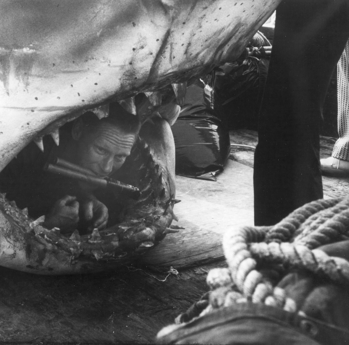 Woods Hole Oceanographic Institute marine superintendent Dick Edwards was enlisted as an explosives expert on the set of #JAWS. While filming on nearby #MarthasVineyard, the film producers came to Woods Hole seeking help with their blasting permit.