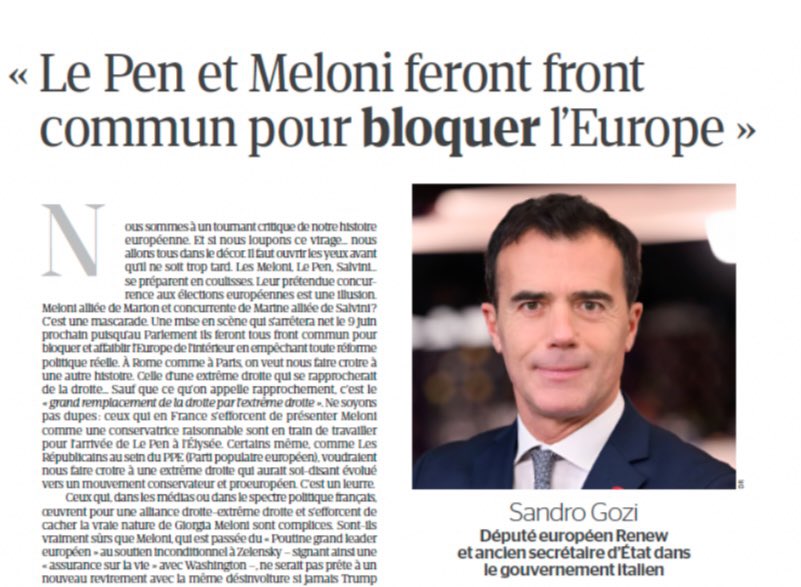 Derrière leurs discours  se cachent leurs véritables intentions: diviser pour mieux régner et affaiblir notre démocratie 

<a href="/MLP_officiel/">Marine Le Pen</a> <a href="/GiorgiaMeloni/">Giorgia Meloni</a> c’est du pareil au même👇

latribune.fr/opinions/tribu…