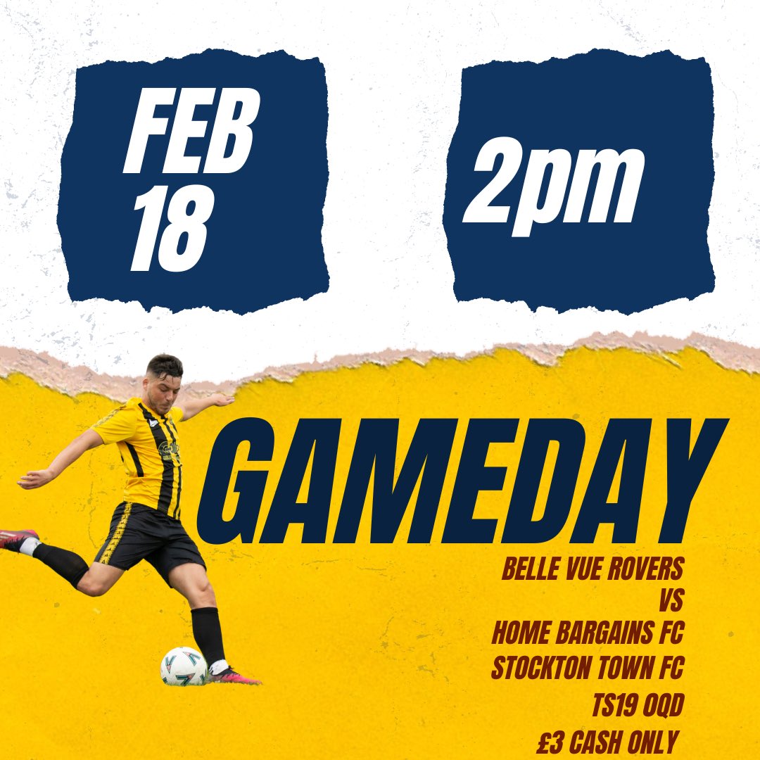 No introduction needed.
Let’s get behind the boys 🟡⚫️
#BVR 
<a href="/EnglandFootball/">England Football</a> <a href="/NorthRidingFA/">North Riding FA</a> <a href="/nmaddo/">Neil maddison</a> <a href="/BBCTeesSport/">BBC Sport Tees</a> <a href="/FASunday_Cup/">FA Sunday Cup</a>