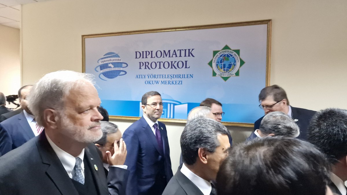 nCa_Ashgabat's tweet photo. #Turkmenistan opens new training center for #diplomaticprotocol to enhance skills and understanding for professionals.
https://t.co/PMxxmo3Vib https://t.co/8biwgmKUig