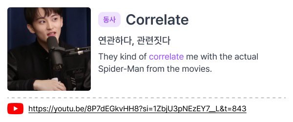 _aeong_0802's tweet photo. 이제 홈페이지에서 문제를 풀면 마크 단어 카드가 함께 떠요!🐯📄꾹 눌러 다운로드하셔서 사진첩에서 링크 접근하시면 바로 해당 구간에서 유튜브 플레이됩니다. 외부 링크로 접근 못하게 해놓은 영상은 제목이랑 타임스탬프가 카드에 적혀있어요. 이전 카드들은 여기 올려놓을게여🫶모아보시길 바라며 https://t.co/4MeTlTGGGl