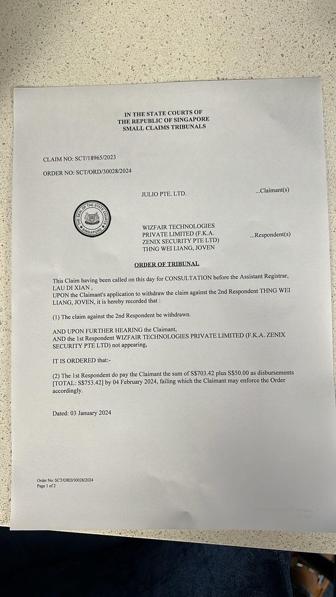 financialsheep's tweet photo. @wizfairtravel This company owes me money. The boss Joven hires me to run his advertisement and defaults my payment. My payment is only $703.42 but he decided to disappear and give me lots of excuses. Even with Court Order to pay me, he ignores the Court Order. https://t.co/fJGJxs3V67