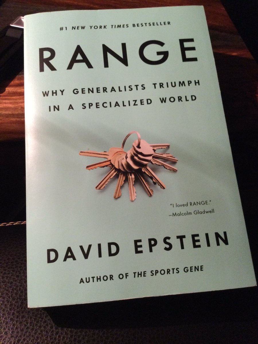 TGoldsonMDPhD's tweet photo. I am really diggin’ this book! It explores differences in types of educations and trainings, early specialization vs. broad sampling. Highly recommend.  ⭐️ ⭐️ ⭐️ ⭐️ ⭐️ https://t.co/RAdz7lPt2A