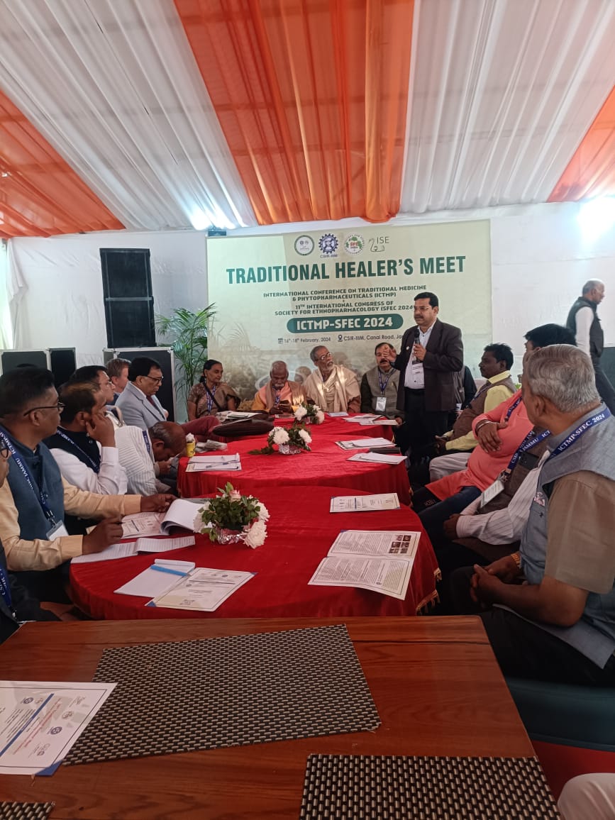 On behalf of National Medicinal Plants Board @moayush Dr. Jeetendra Kumar Vaishya  participated in International Conference on Traditional Medicine & Phytopharmaceuticals organized by IIIM Jammu  &  Society for Ethnopharmacology from Feb 16-18,2024 at Jammu. Dr.@mahesh_dadhich