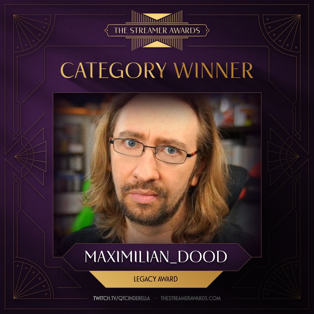 StreamerAwards's tweet image. ROUND OF APPLAUSE FOR THE AMAZING @maximilian_ HE HAS BEEN AT THE FOREFRONT OF THE FGC COMMUNITY WITH HIS ENTERTAINING AND EDUCATIONAL STREAMS. HE EARNED THE WIN FOR THIS YEAR’S LEGACY AWARD! THANK YOU FOR YOUR OUTSTANDING CONTENT! &amp;lt;3
