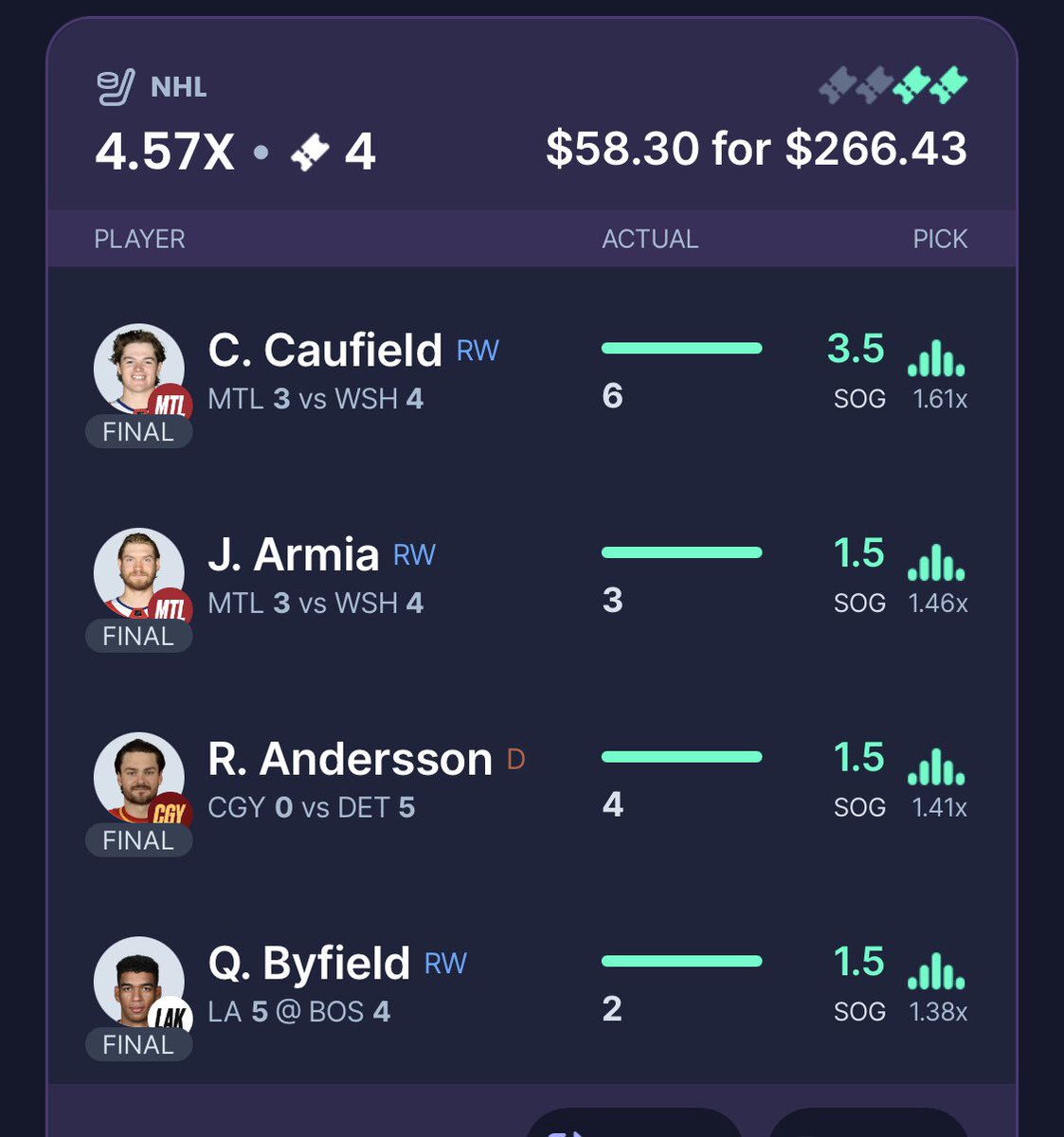 RizzProp's tweet image. What a fucking comeback on AllStar weekend! Clean sweep NHL after a tragic misfire last night. +13u bounce back, full transparency. LFG!! Had a hell of a week

#NHL #AllStarWeekend #PlayerPropBets #PlayerProps #gamblingx #GamblingTwitter #nba #Indianapolis