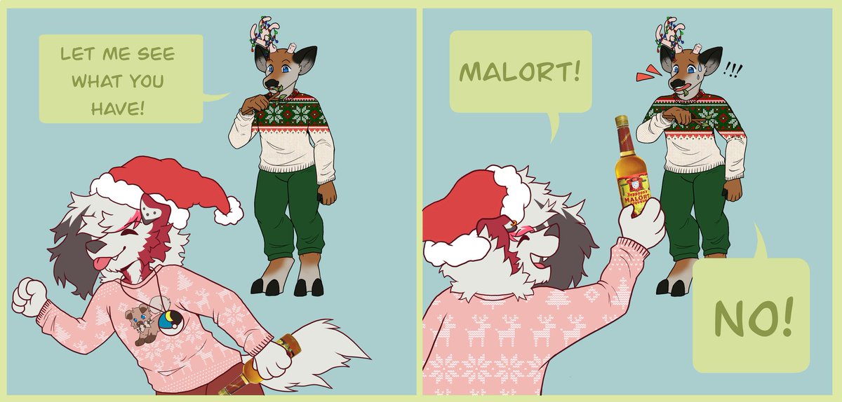 Fever_dreamless's tweet photo. Another commission from Christmas for @Lycanrocboi https://t.co/vxRSS1AuUe