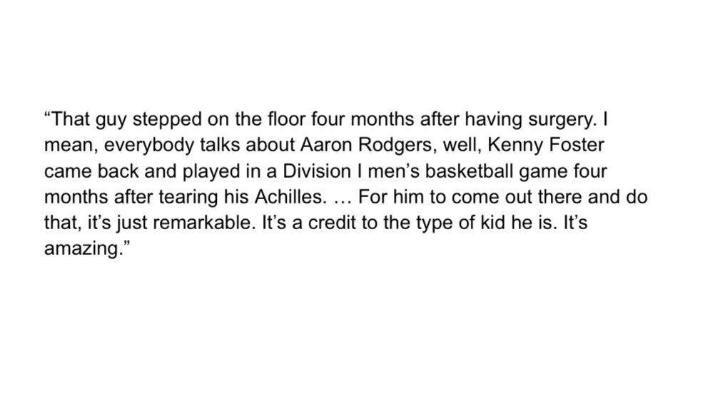 alex_m_taylor22's tweet image. Here’s Jeff Linder’s quote to @kfbcsportszone after the game about Foster: