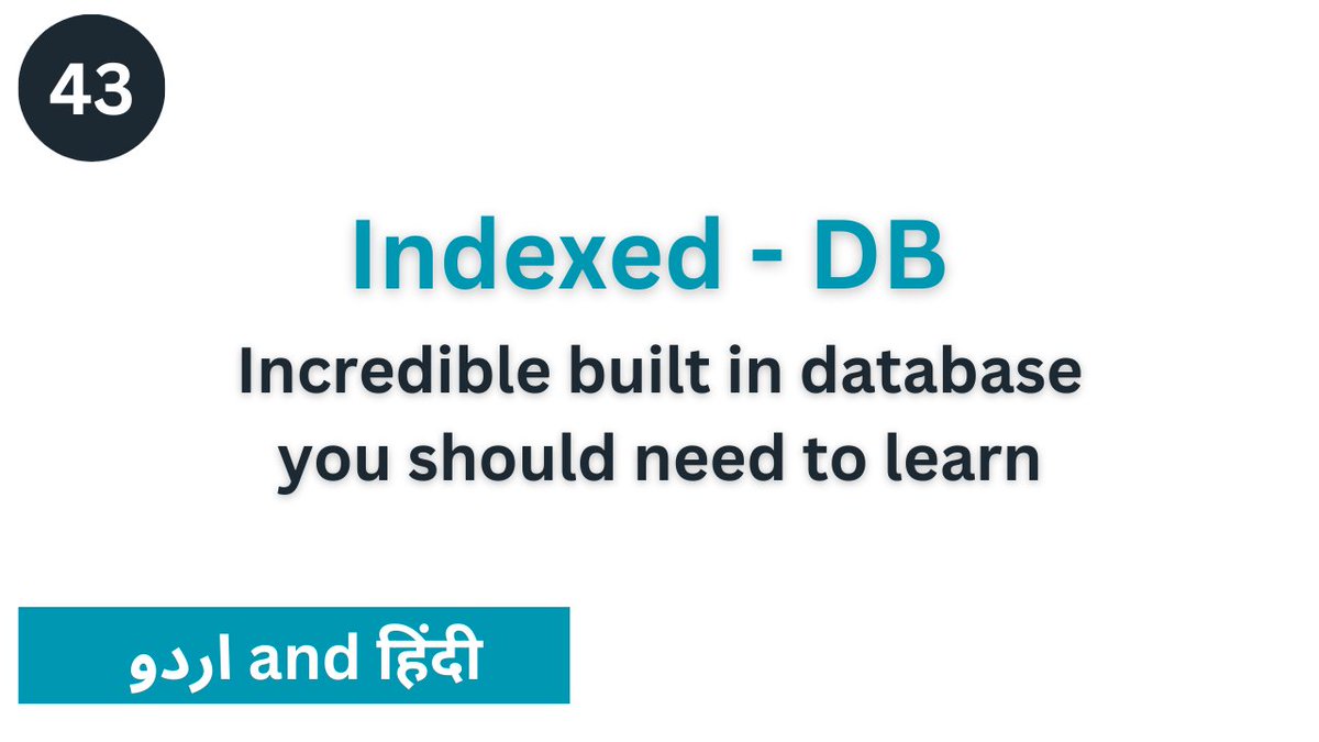 stackwisedev's tweet image. Learn why people skip this build in database:
youtu.be/HERcUE08vDE