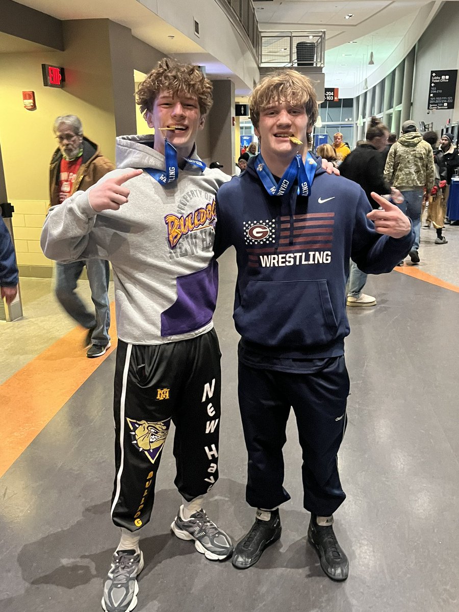 They’re champions.  Simply known as IHSAA wrestling state champions.  They did that!