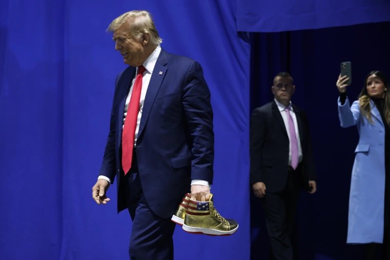 Trump Shoes > Jordans 🤫 Retail: $399 Resell: $1,500+ Did you cop? 😴