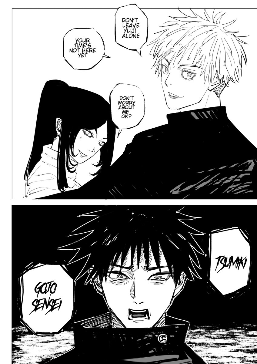 don't leave.. #jjk251 #megumi #gojo #tsumiki