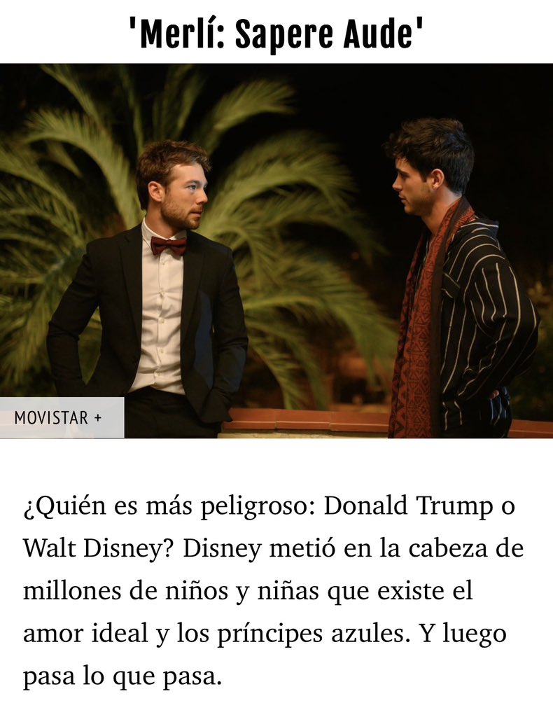 calarconm's tweet photo. @elonmusk https://t.co/6bRpIu210a

Who is more dangerous: Donald Trump or Walt Disney? Disney put it into the heads of millions of boys and girls that there is such a thing as ideal love and prince charming. And then what happens happens. https://t.co/tVHirn4klw
