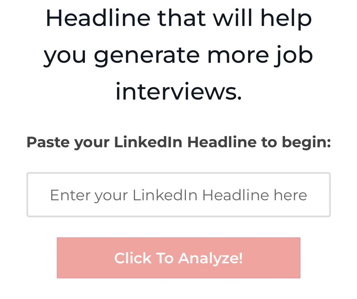 If you have written your upwork or LinkedIn title and you wanna see how it looks like before your potential clients, do this

1. Copy that title
2. Go to google and type “Analyzer io”
3. Click the link that says “Free LinkedIn headline analyzer”.  Check the image below

4. Paste
