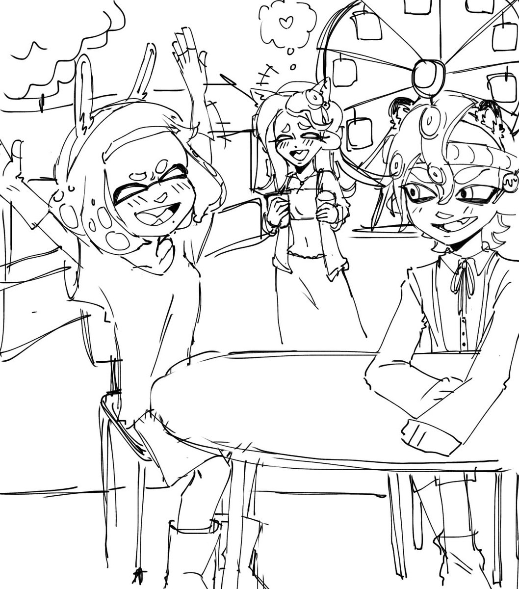 BoxLored's tweet photo. I forgot to do day 6 I’m sorry!!! So here’s a day w 8 and side order reunion!!   #PearlinaWeek (I’m to lazy to color sorry) https://t.co/q3wqD4xE3m
