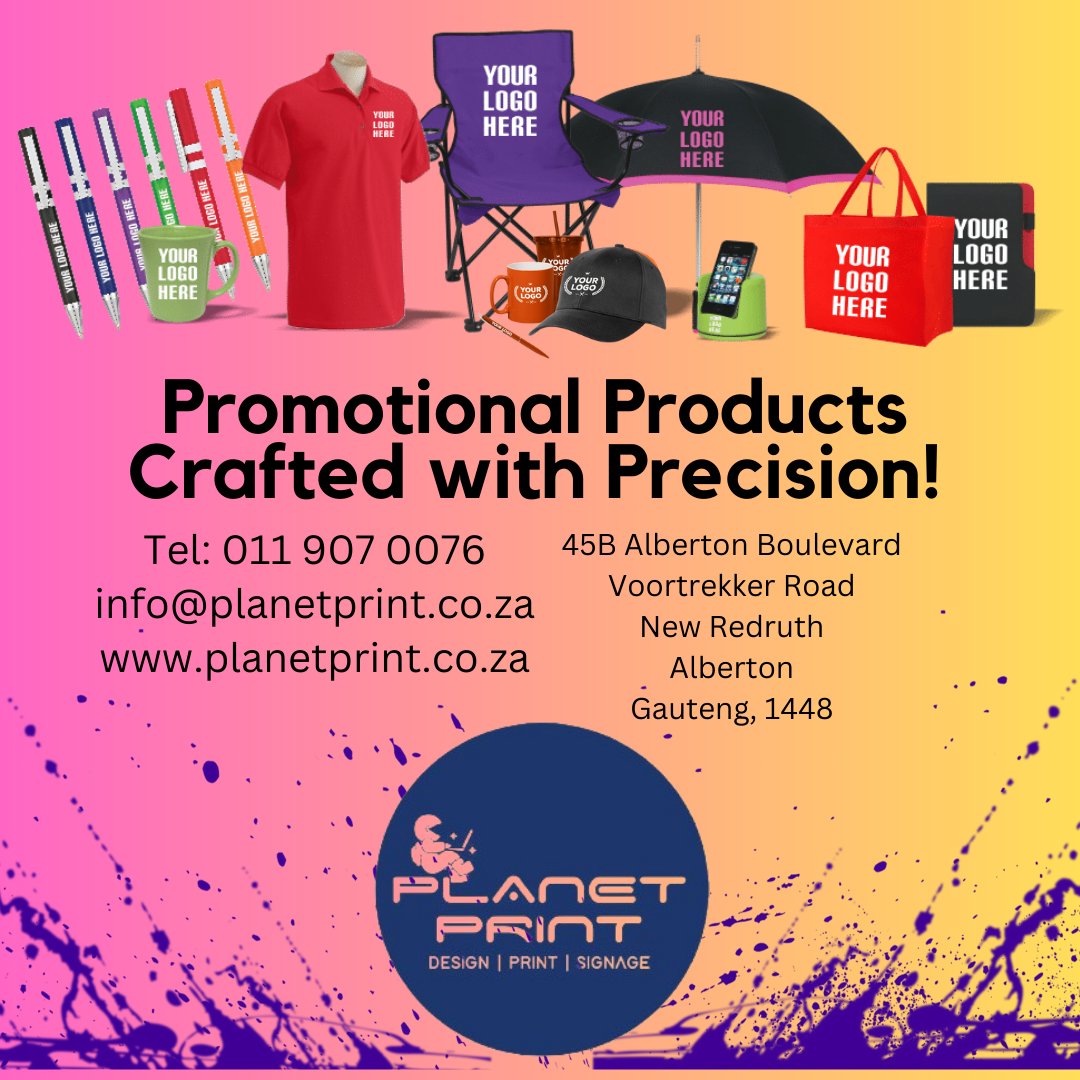 PlanetPrintSA's tweet photo. Phone: 011 907 0076
Email: info@planetprint.co.za
Website: https://t.co/erot25oYnW
Shop No. 45B, Alberton Boulevard, Voortrekker Road, New Redruth, Alberton, Gauteng, 1448, South Africa.
#SignageExperts #SmallBusinessBigHeart #Branding #PrintingServices #PlanetPrint #Alberton https://t.co/o4i1VB3W8n